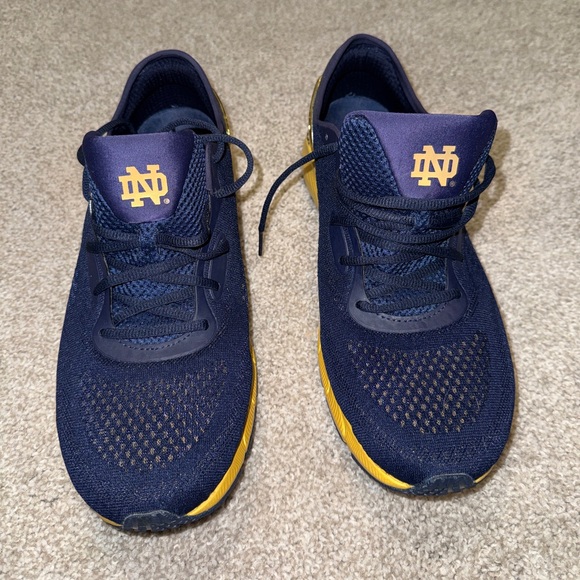Under Armour Other - Notre Dame Under Armour Blue and Gold Athletic Shoes